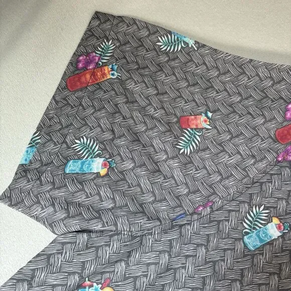 Tommy Bahama Islandzone Coconut Point Tiki Cocktails Camp Shirt Sz 3XL Vacation - Picture 7 of 14